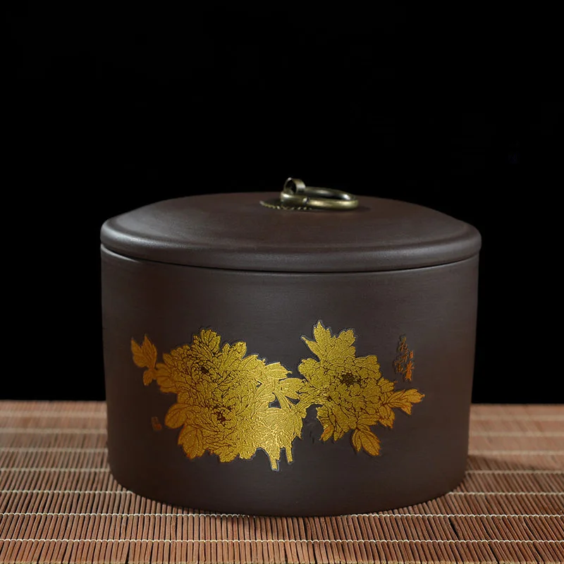 Новая чайная банка Китайская традиционная баночки для трав влагостойкие чайного