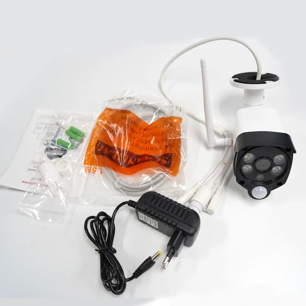 

Pripaso 2pcs PIR IP Camera kit 1080P 720P WiFi CCTV Camara Dual Color LED Night Vision Mini Bullet Surveillance Camera P2P View
