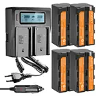 Аккумулятор 5200 мА  ч, NP-F770, NP-F750, F770, F750, двойное зарядное устройство для Sony NP F970, F960, F550, F570, QM91D, CCD-RV100, TRU47E, QM71, TRV66