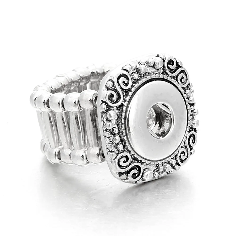 Винтажное ювелирное изделие античное посеребренное регулируемое эластичное