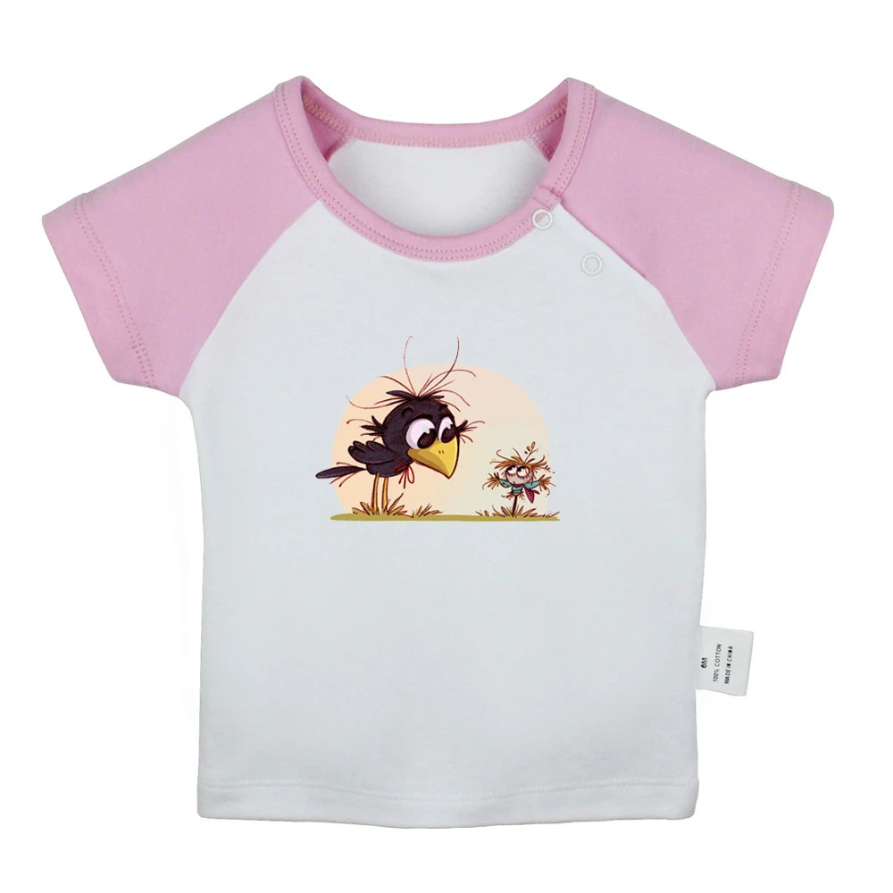 Милые художественные дизайнерские футболки для новорожденных с изображением