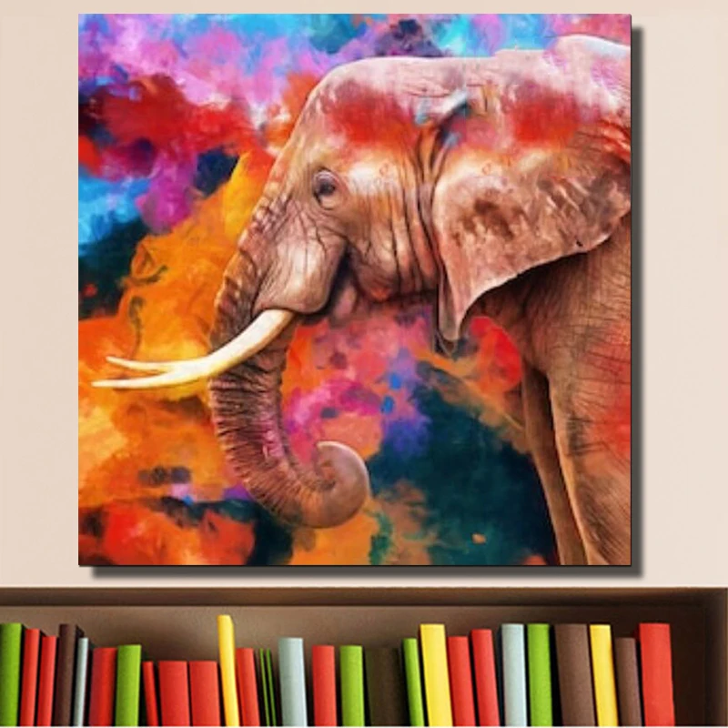 RELIABLI искусство с животными Слон холст картины плакаты зеброй для домашней стены
