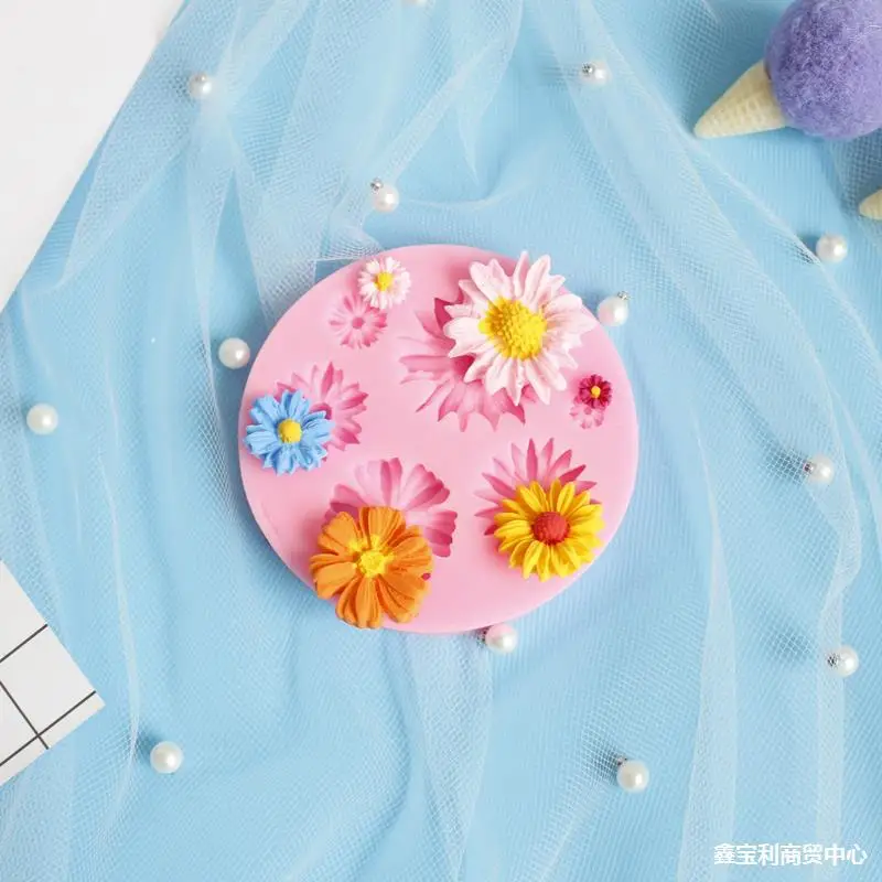 

New 3D Flower Silicone Molds Fondant Craft Cake Candy Chocolate Sugarcraft Ice Pastry Baking Tool Mould Soap Mold Cake Decorator