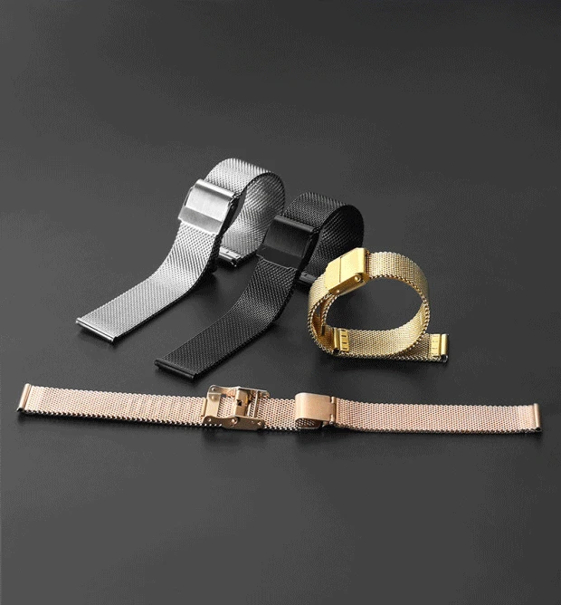 Milanese Watchband Replacement strap 18mm 20mm 22mm Universal Stainless Steel Metal Watch Band Mesh Strap Bracelet
