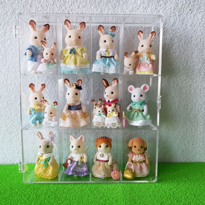 

Anime Figure Storage Box Acrylic Display Case Dustproof Transparent Toy Model Display Box Dolls Glasses Jewelry for Child Friend