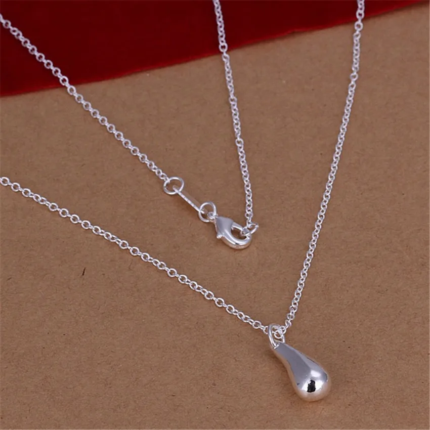 

925 Sterling Silver Necklace Jewelry Fashion Pretty High Quality For WOMEN Lady Drop Chain Pendant Necklace Jewelry