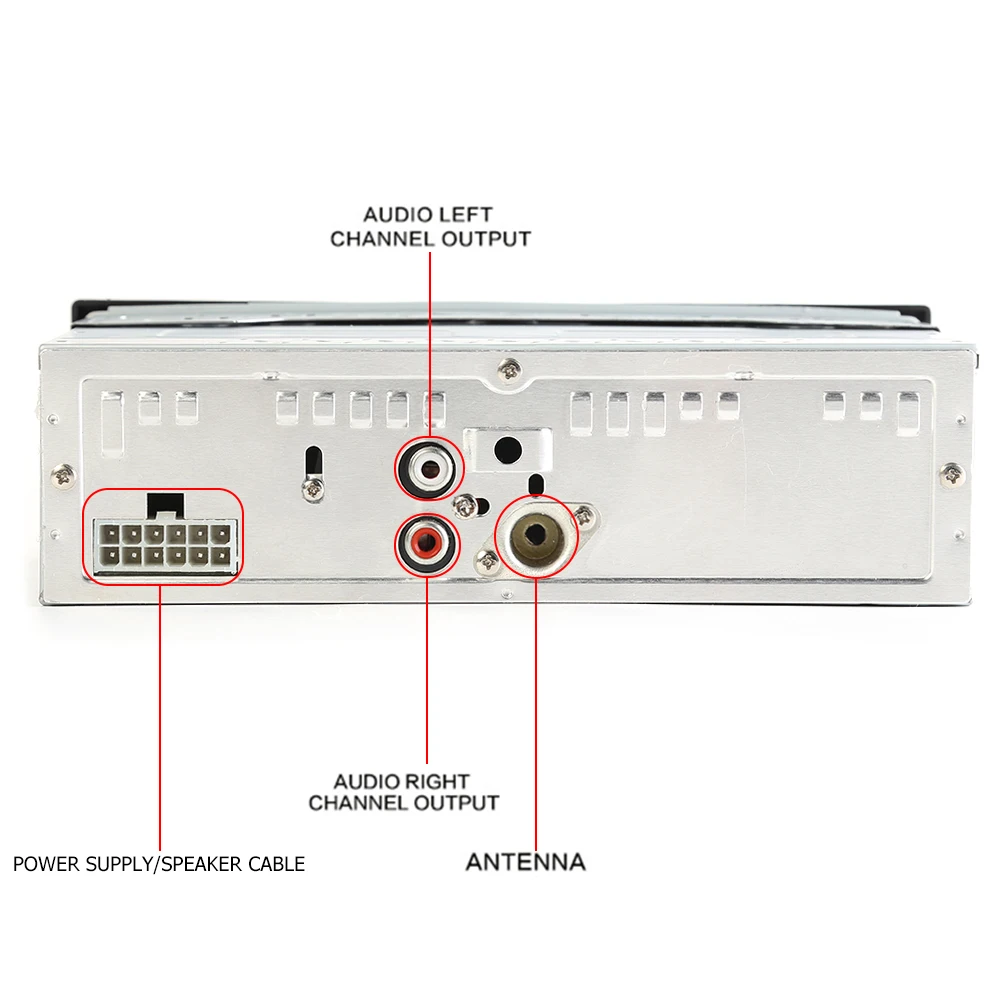 Car Radio Stereo Audio MP3 Player 12V In-dash Single 1 Din FM Receiver Aux Receiver USB Remote Control Autoradio