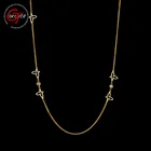 Goxijite бабочка колье для женщин, изготовлено вручную Золотой Цвет цепи заявление ожерелье женское колье-чокер лучший вечерние ювелирные изделия