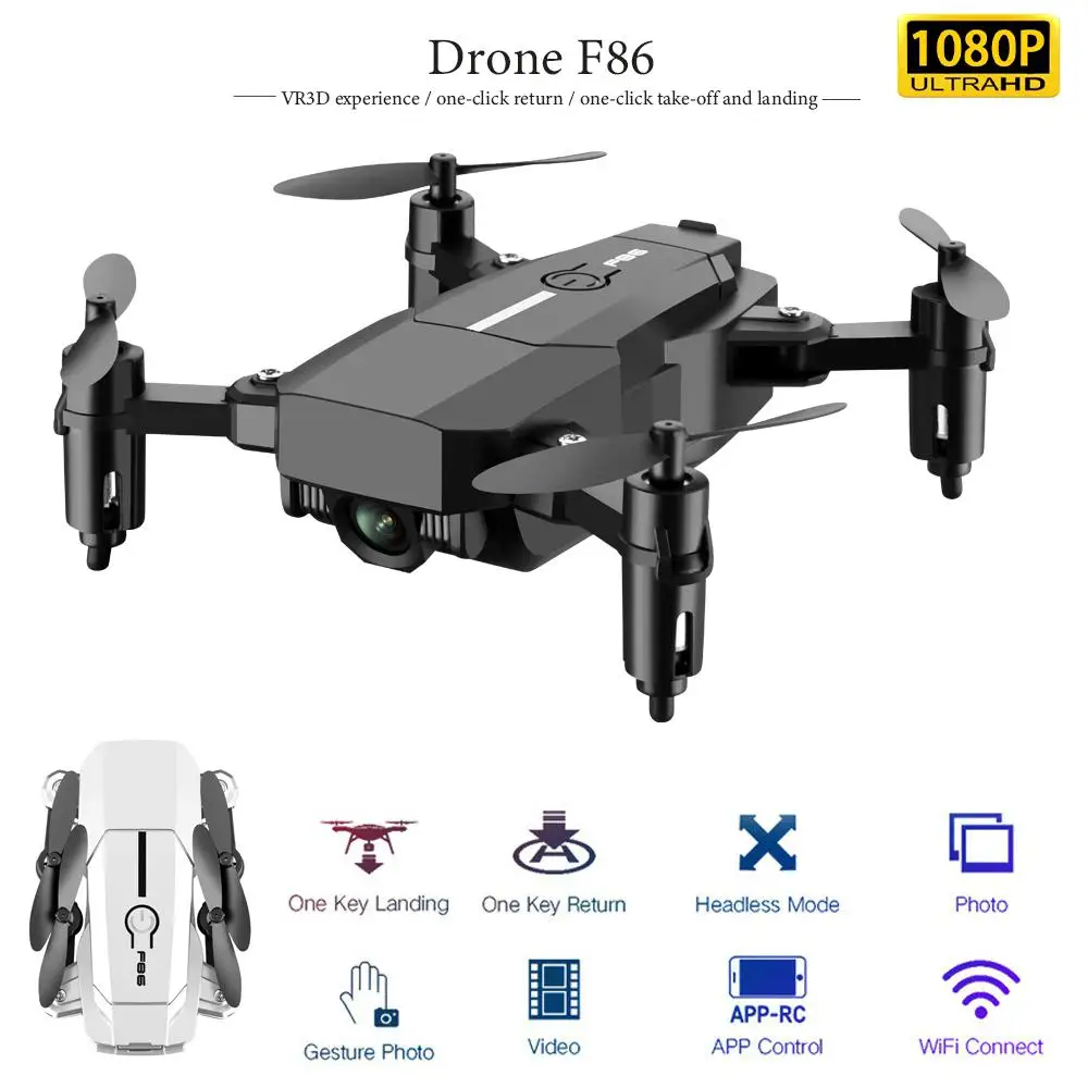 F86 Дрон с камерой HD мини летательный аппарат Квадрокоптер жест гравитационный