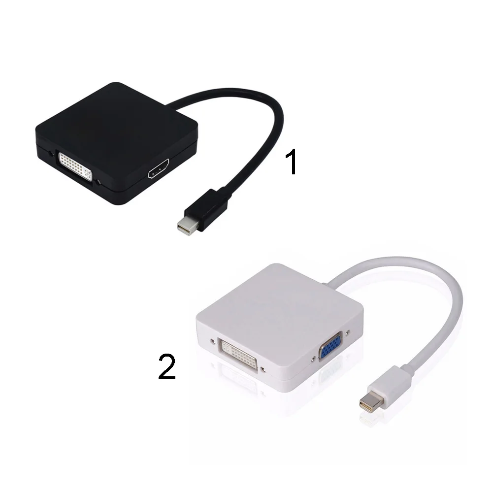 3 в 1 DP к DVI VGA HDMI адаптер кабель преобразования практичный мини-дисплей порт 18 см