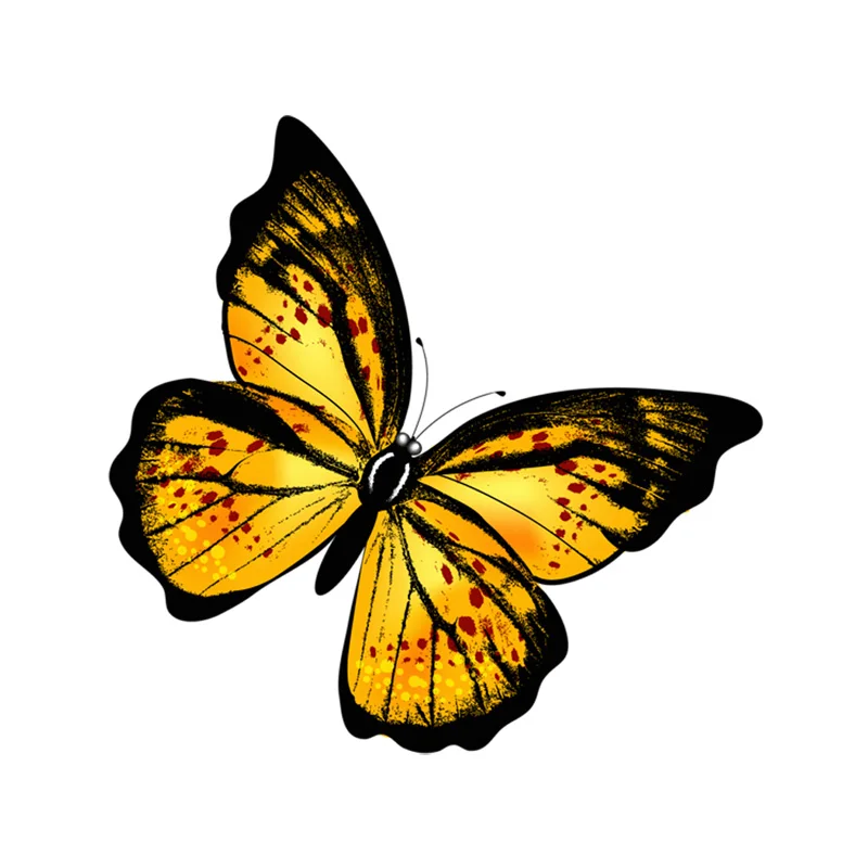 

Fashion Flying Butterfly Decal PVC Motorcycle Car Sticker Sunscreen Waterproof Cover Scratch 14cm*14cm