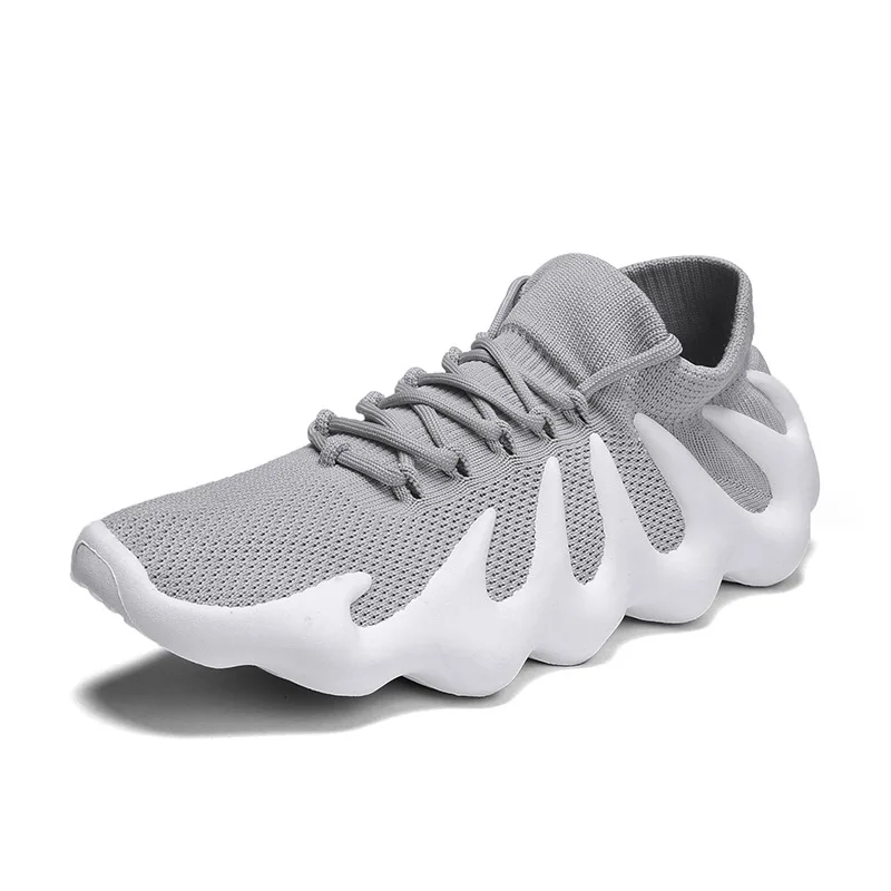 

Breathable Mesh Fly Woven Sports Running Shoes Gym Shoes Coconut Shoes New Men's Fashion Casual Shoes