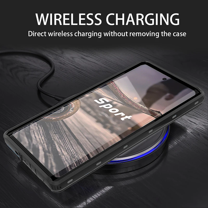 

Real Waterproof Case For Samsung Note 10 Plus 10 + S10 S8 S9 Plus Under Water Diving Water Proof Stand Case For Samsung Note 9 8