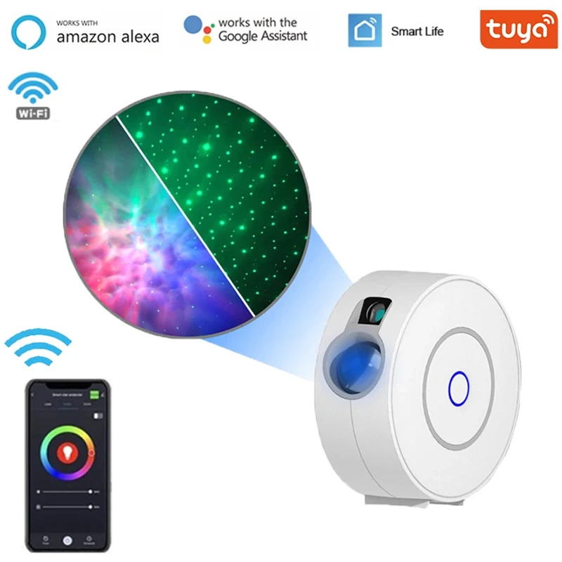 

Умный Галактический лазерный проектор с Wi-Fi и управлением через приложение