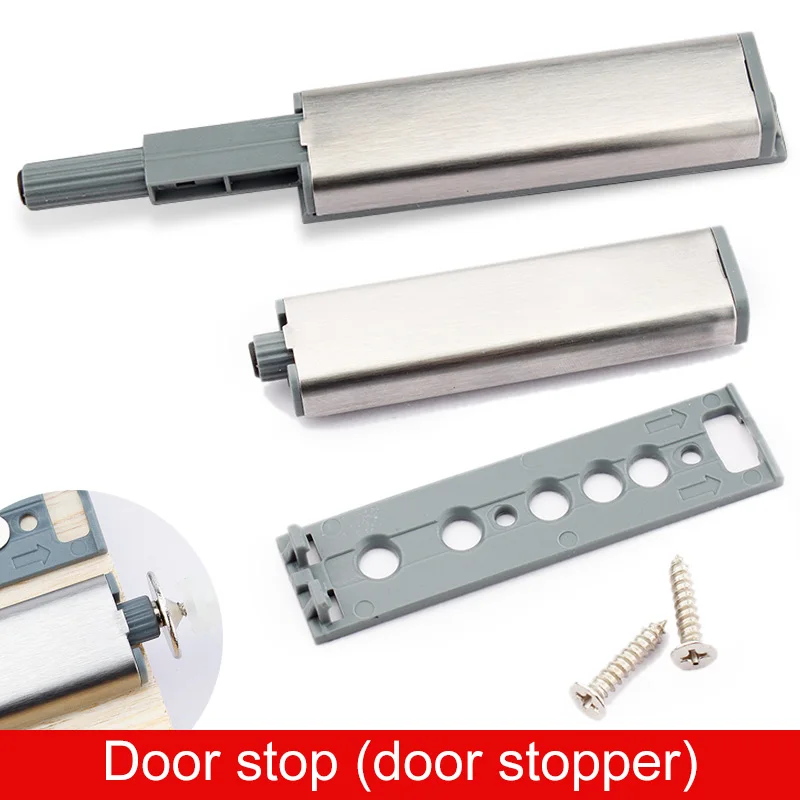 2pcs Door Catch Latch Push To Open System Kitchen Cabinet Cupboard Drawer Buffer Soft Quiet Closer Damper Buffers Stopper|door stopper|push to open