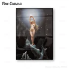 Репродукция полюса, звезды, ВИНТАЖНЫЙ ПЛАКАТ, Луис Рикардо фалеро, женщина, яркая звезда, Вселенная, печать на холсте, настенная живопись