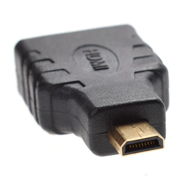 10 шт. HDMI Type A Female to Mini D Мужской адаптер Позолоченный разъем конвертер