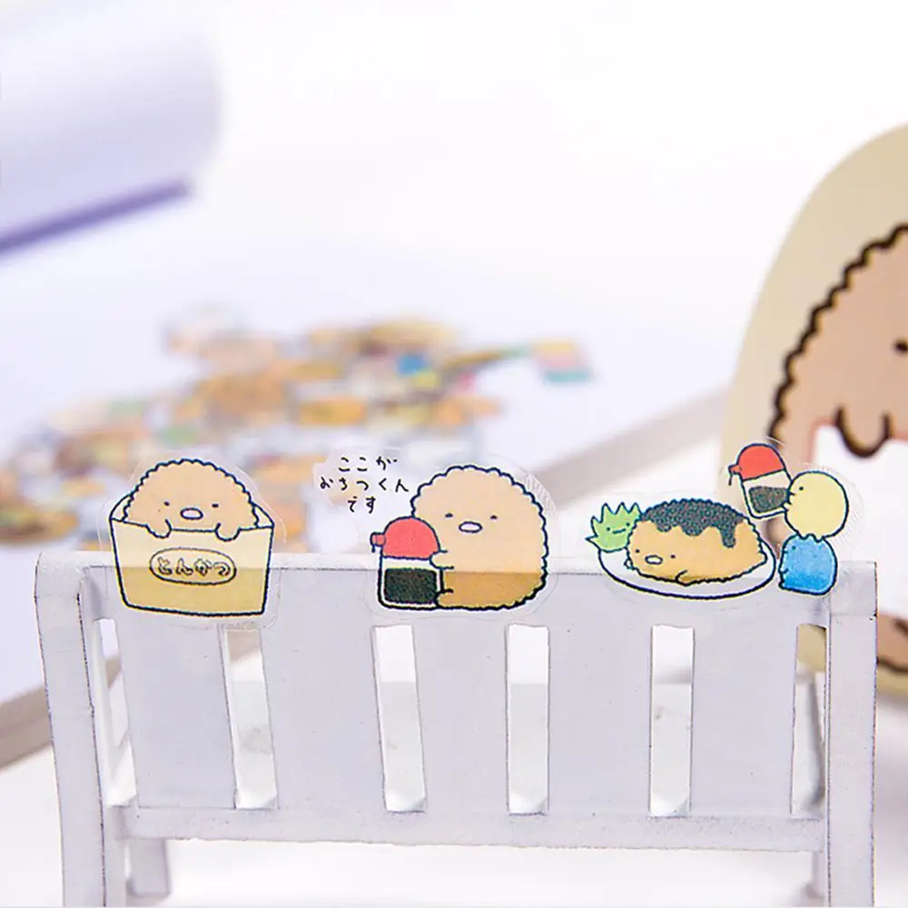 50 шт./пакет 2 пакета (ов) Модные Kawaii декоративные наклейки бумага для скрапбукинга