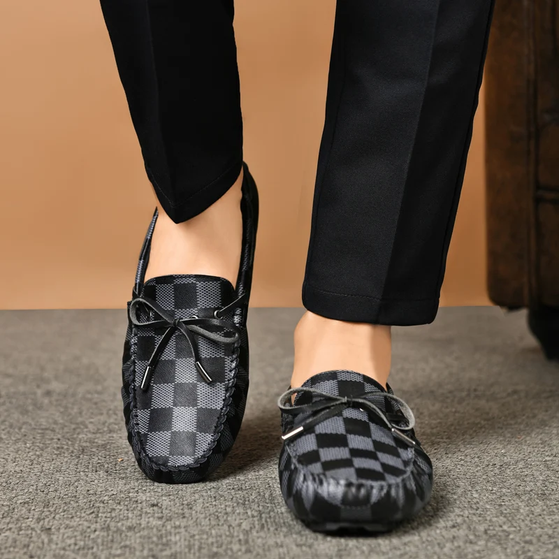 Мужские туфли из натуральной кожи роскошные брендовые 2021 Повседневные слипоны