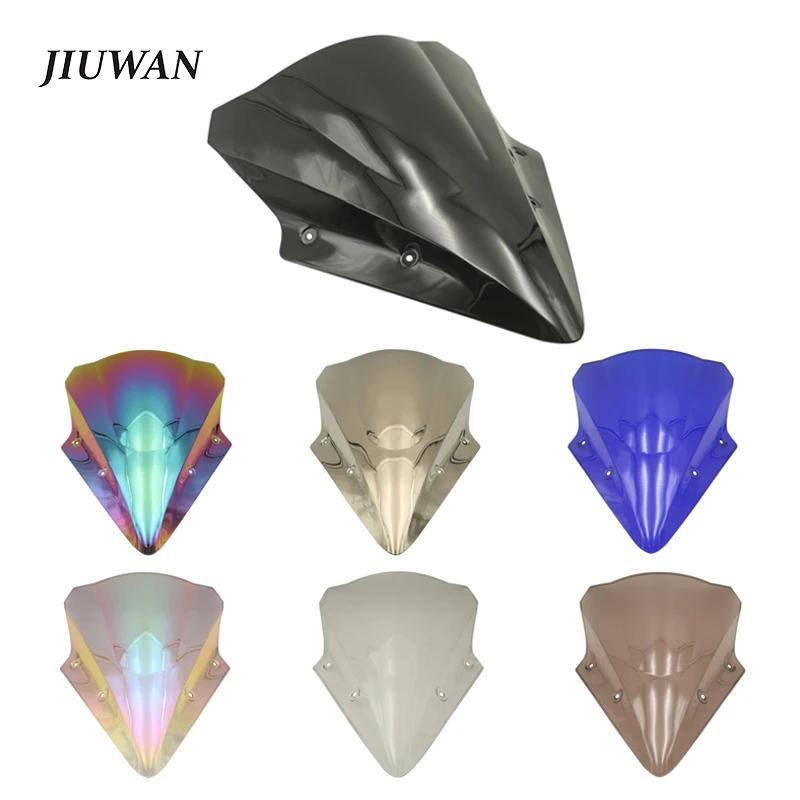 

1 шт. для Kawasaki Ninja 650 Er6f 17-18 двойная пузырьковая ветровая панель мотоцикла цветной отражатель ветрового стекла украшение Мотоцикла