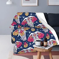 elephant pattern four seasons flannel high end cashmere blanket sheets sofa towel quilt outdoor 6080 inch adult children