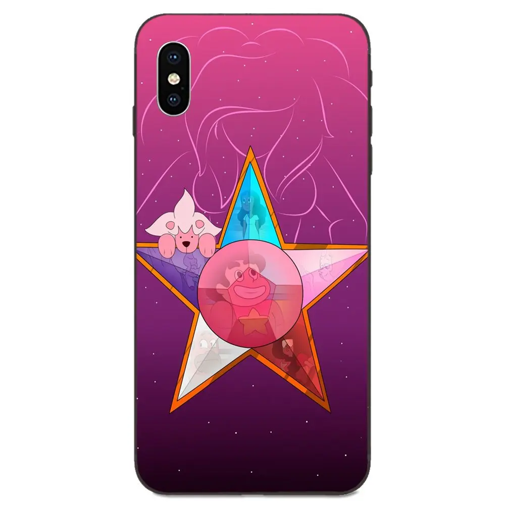 Смешной мультфильм Стивен Вселенная гранат ТПУ чехол Капа для Apple iPhone 4 4S 5 5S SE 6 6S 7 8