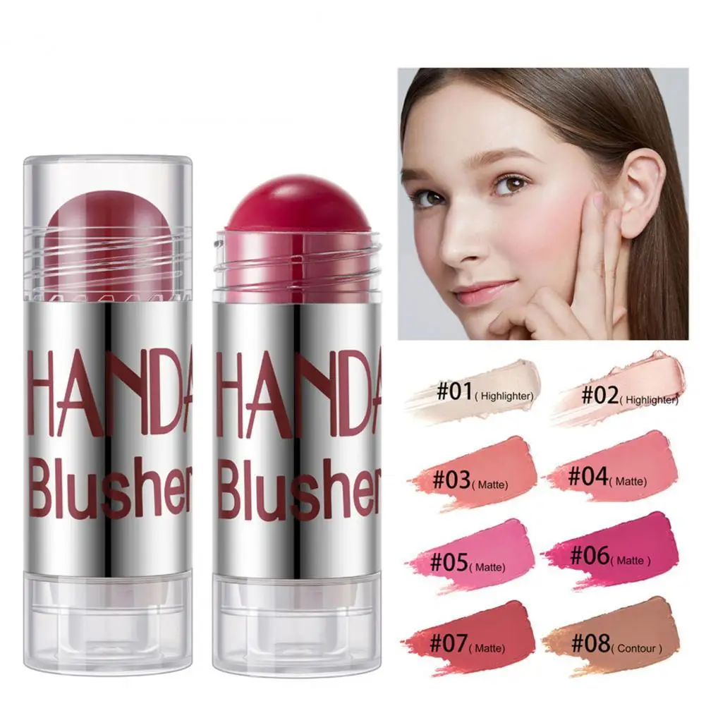 

8.5g Blush Stick Concealer Brighten Skin Tone Make Up Tools Facial Contour Cream Blusher for Women