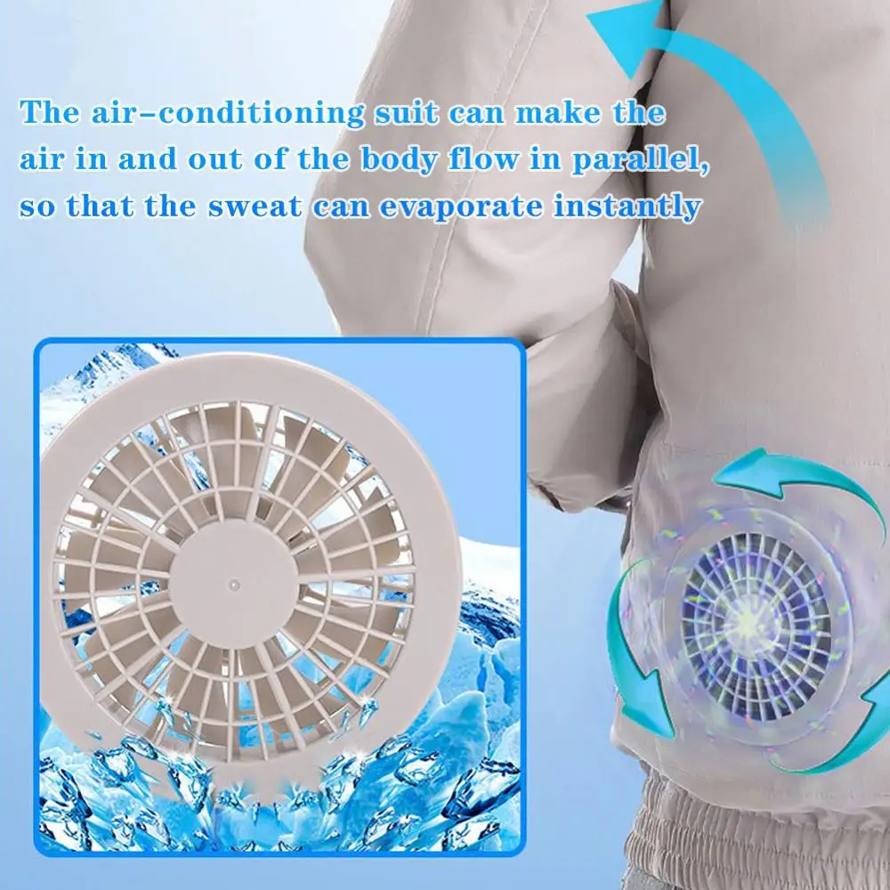 Летняя уличная куртка с вентилятором для охлаждения мужской костюм