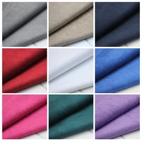 suede fabrics by the per meter for sofa cover pillowcase clothes skirt dresses diy sewing velvet textile plain black white blue