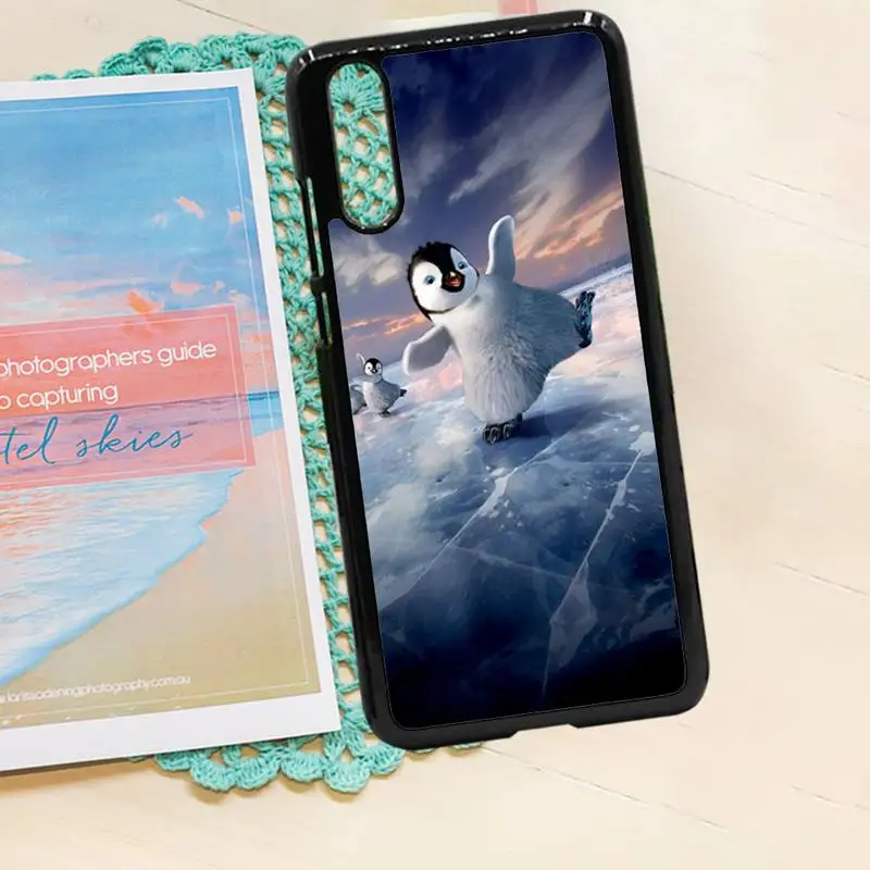

penguin happy feet cute cartoon high quality Phone Case coque PC for iPhone 11 12 pro XS MAX 8 7 6 6S Plus X 5S SE 2020 XR