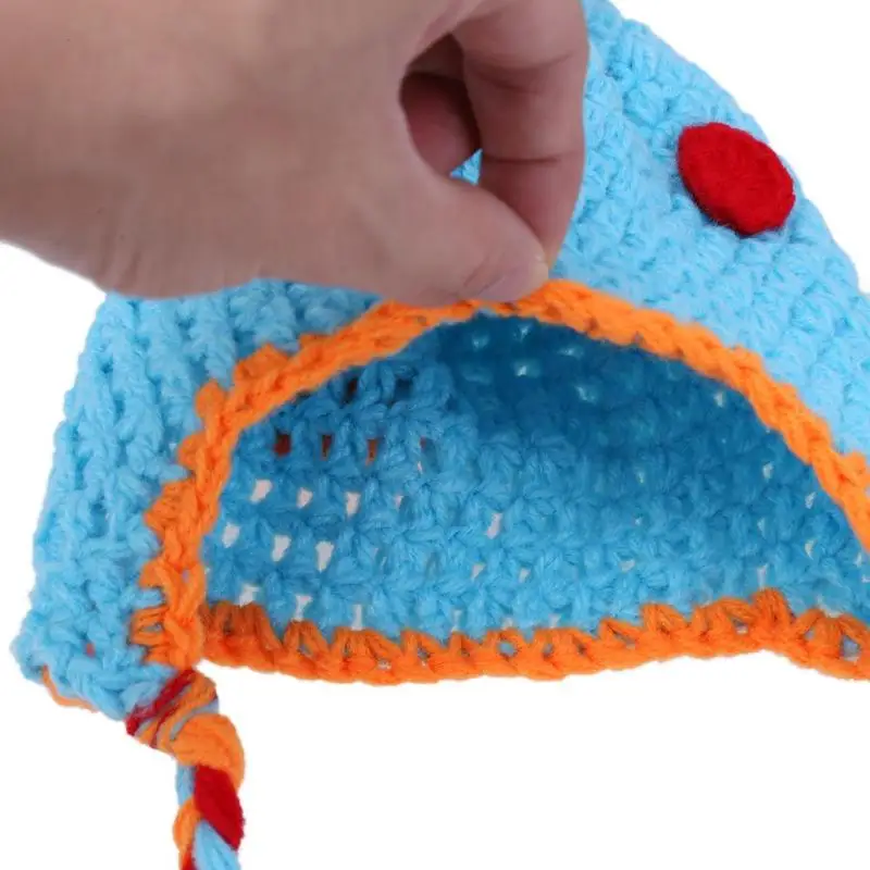 2 шт. новорожденных фото реквизит одежда комплект Симпатичный крючком в форме