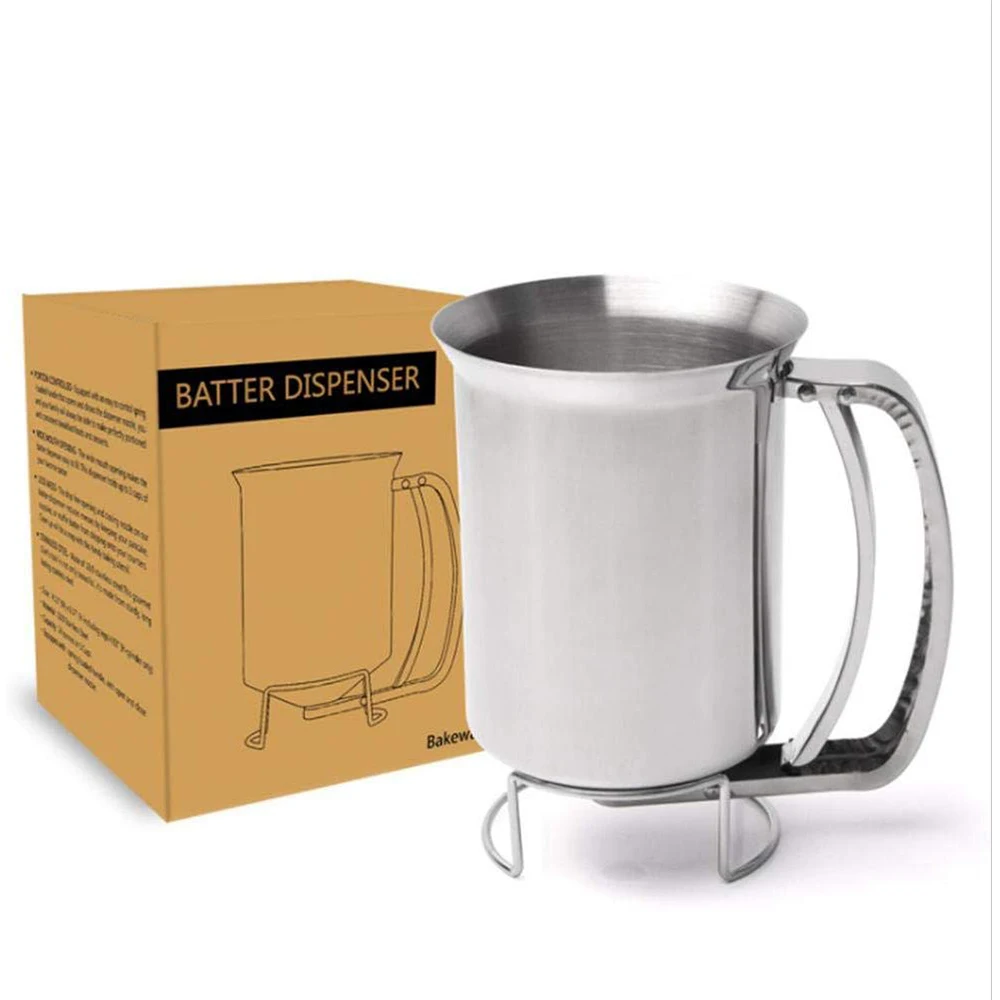 900 мл блин дозатор теста Нержавеющая сталь Кондитерские инструменты для выпечки