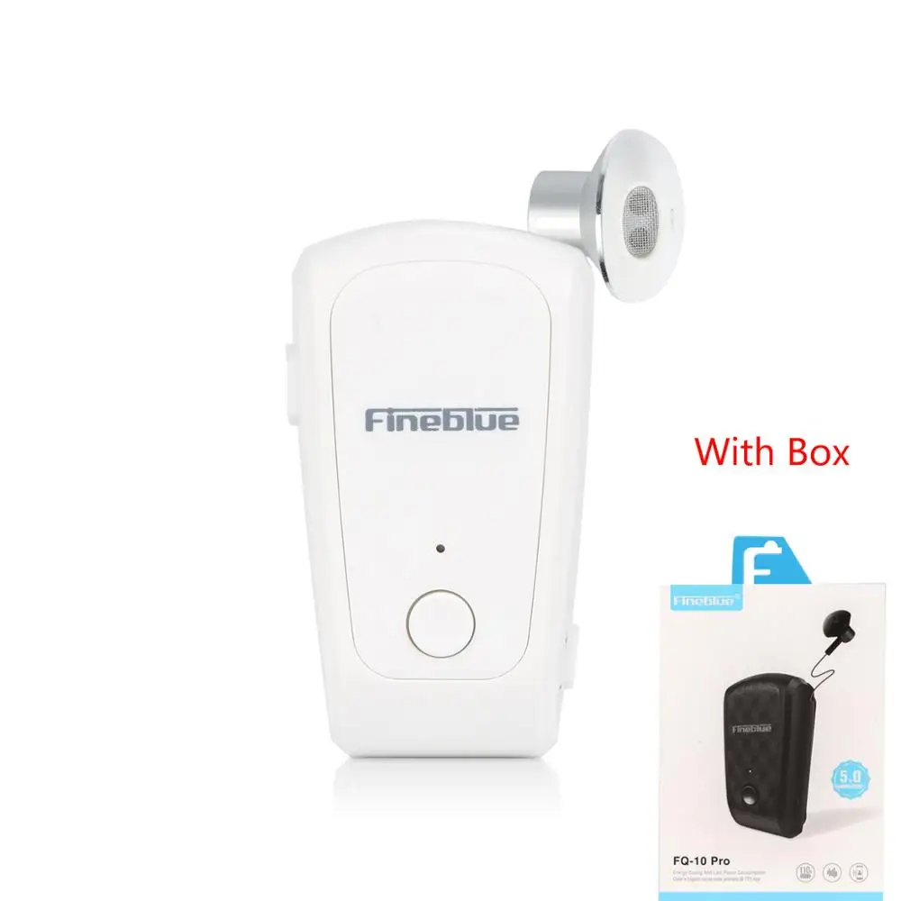 Fineblue FQ-10 Pro Bluetooth 5,0 10 часов разговора Bluetooth наушники беспроводные наушники Bluetooth наушники Hi-Fi стерео с микрофоном - Цвет: White with box