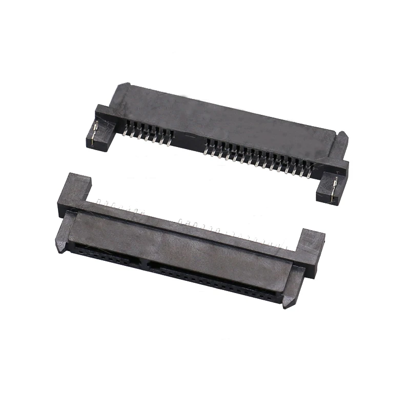 Preise 500pcs SATA 7 + 15 SATA 22Pin Female SMT Horizontal With Harpoon Positioning Foot 7p+15p SATA Connector Interface SATA Socket