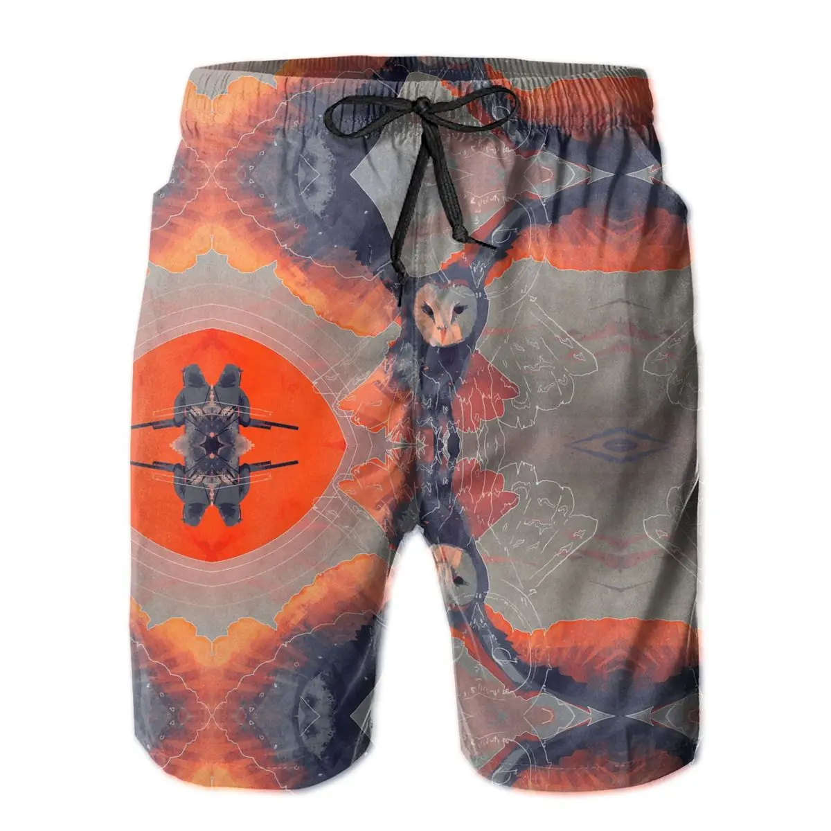 

Beach Breathable Quick Dry Funny Vintage R92 basketball Owl Hunt Hawaii Pants