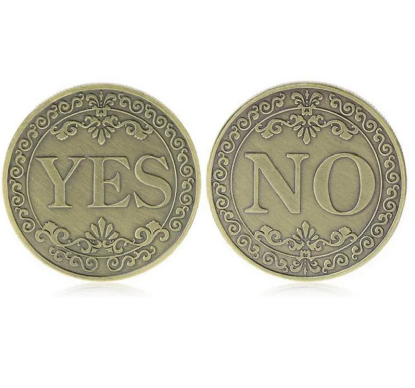 

1 шт., креативная Коллекционная монета, отличный подарок, да или нет