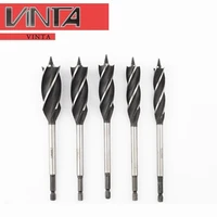 Woodworking drill bit door lock hole opener twist drill bit hole reaming drill suit turn head support Luo drill lengthened hexag