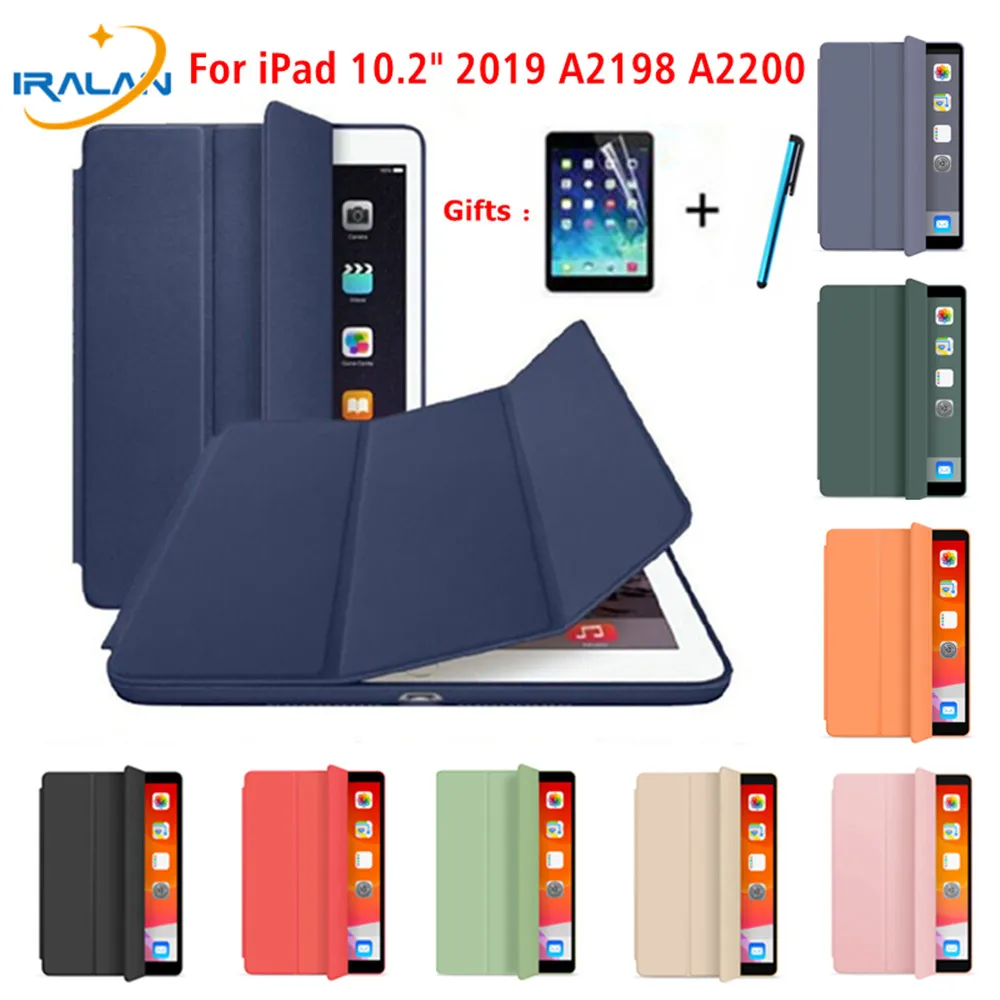 Оригинальный Магнитный смарт чехол для iPad 7 го поколения кожаный легкий Чехол