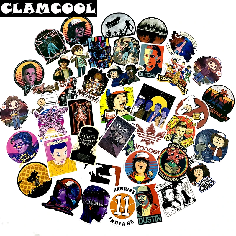 Наклейка граффити очень странные для скейтборда гитары мотоцикла багажа