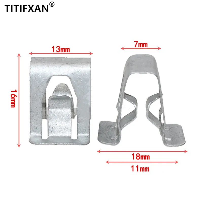 10 шт. авто крышка коробки предохранителя панель Крепеж Железный зажим для Volkswagen