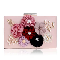 fashion women evening bags flower outdoor clutch bags casual mini wallet purses panelled color womens party bags