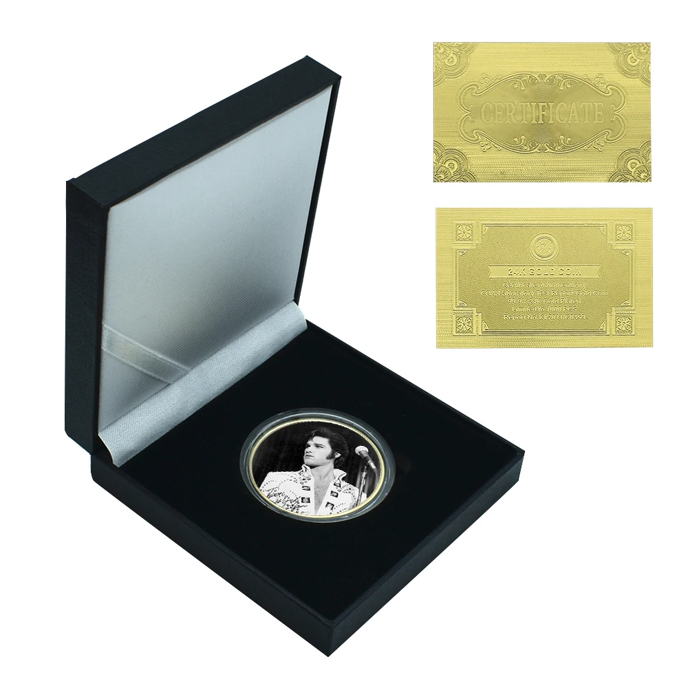 

Decoration Crafts Art Crafts Non-currency Coin Famous Person Coin Metal Coin Commemorative Gold Coin with Box