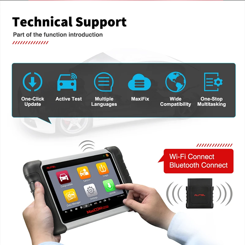 

Autel MaxiCOM MK808TS OBD2 Bluetooth Scanner Automotivo Car Diagnostic Scan Tool OBD 2 Programing TPMS Sensor PK MK808 MP808TS