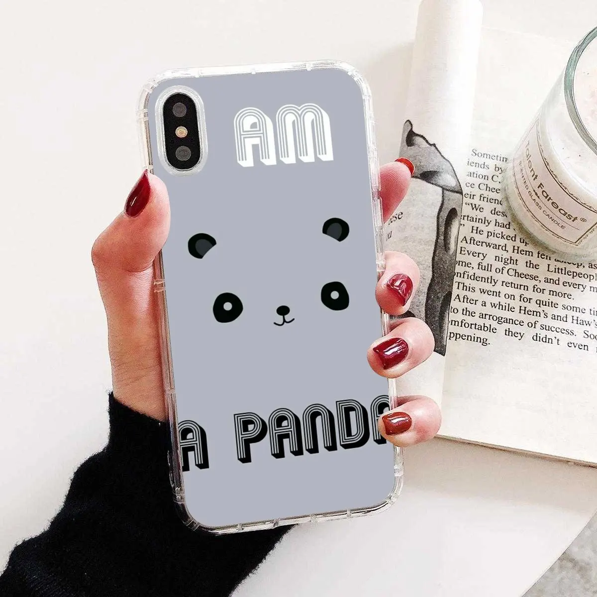 Чехол для телефона Baby Panda тонкий силиконовый прозрачный чехол Samsung Galaxy A3 A5 A7 A9 A8 Star