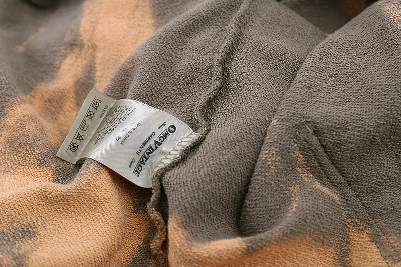 

Winter 2021 new tie-dye letter print Hooded Sweatshirt Men Women Couple 100% Cotton Hoody Hip-Hop High Street Oversize Hoodie