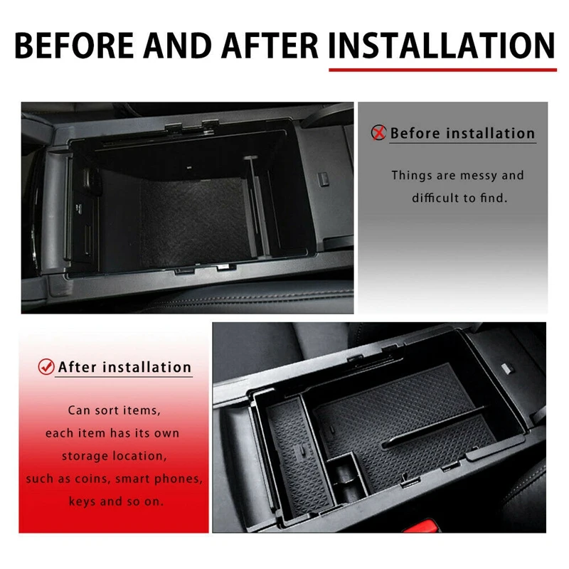 Car Armrest Storage Box Central Interior Glove Tray Trim for Mazda 3 Axela 2019-20 | Автомобили и мотоциклы