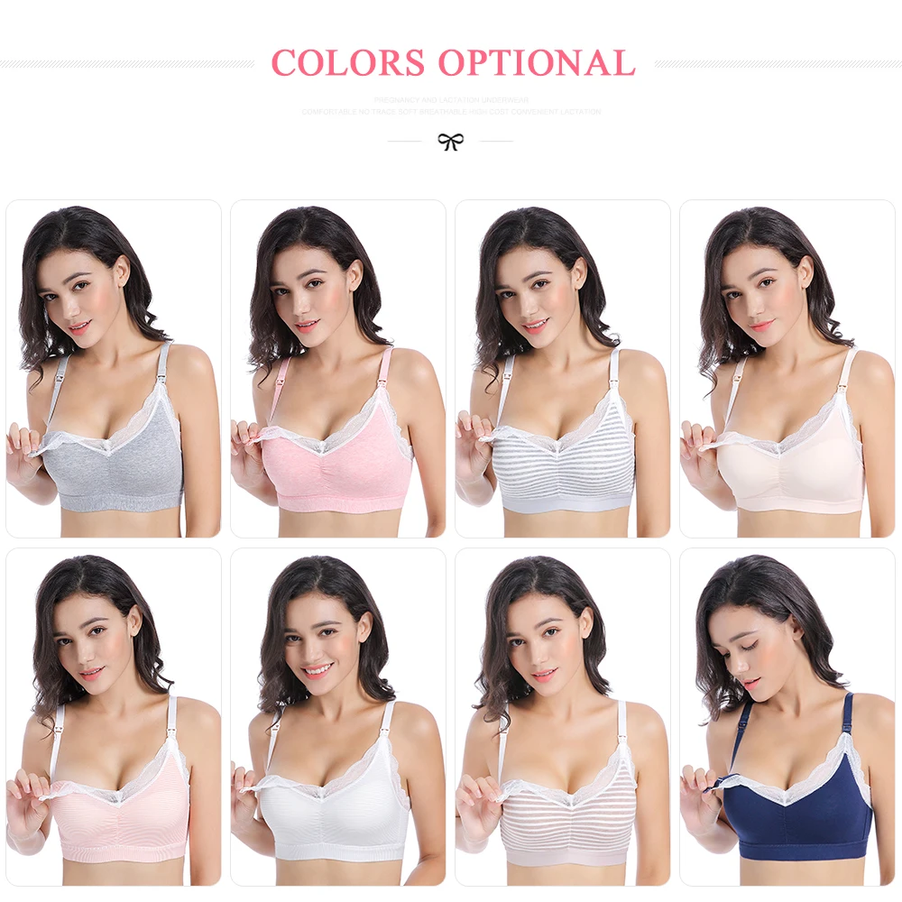 Бюстгальтер SLAIXIU для кормления размера плюс хлопковый бюстгальтер грудью