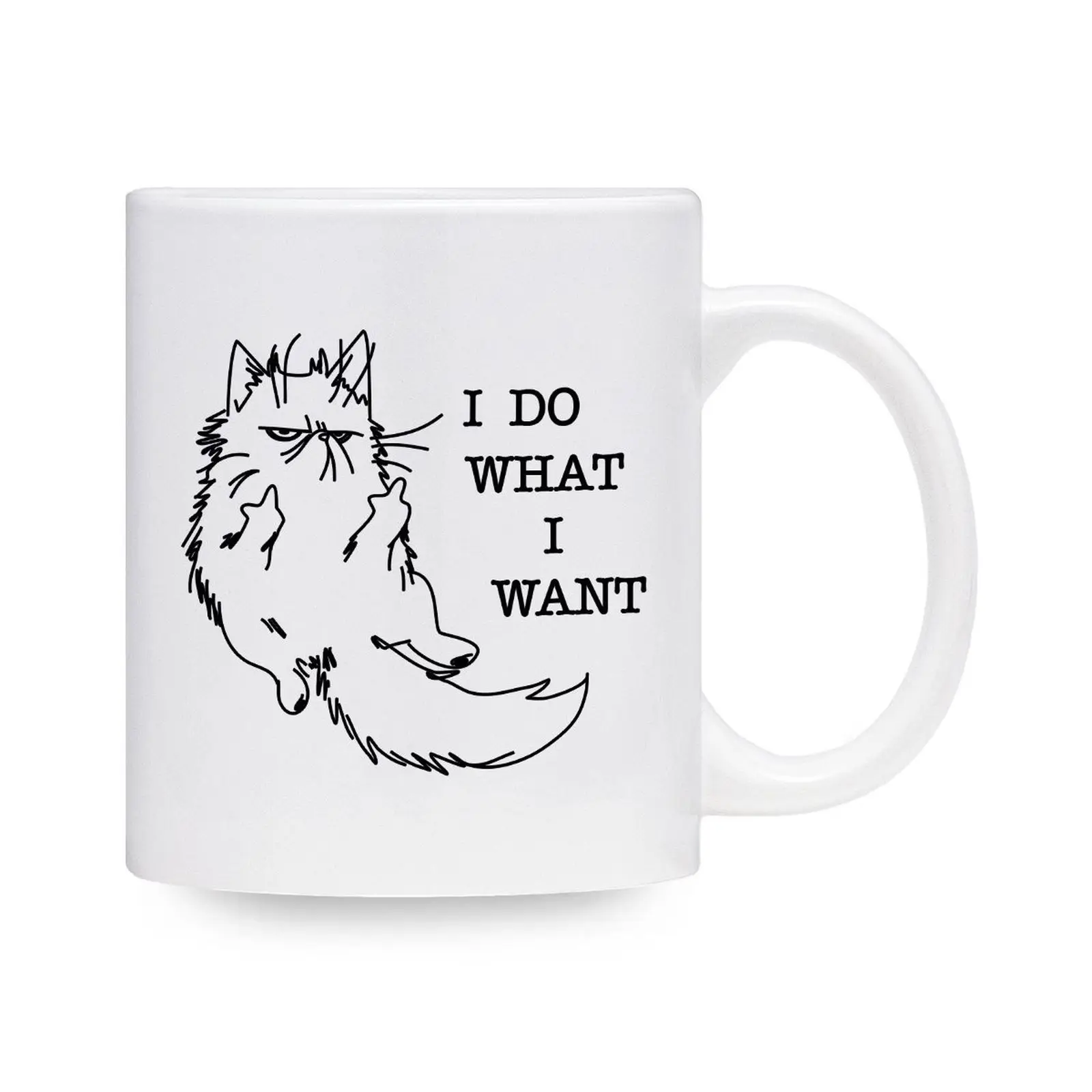 Кошка кружка I Do What Want кошки Кофе забавный кот Lover Подарок близких ваши чувства