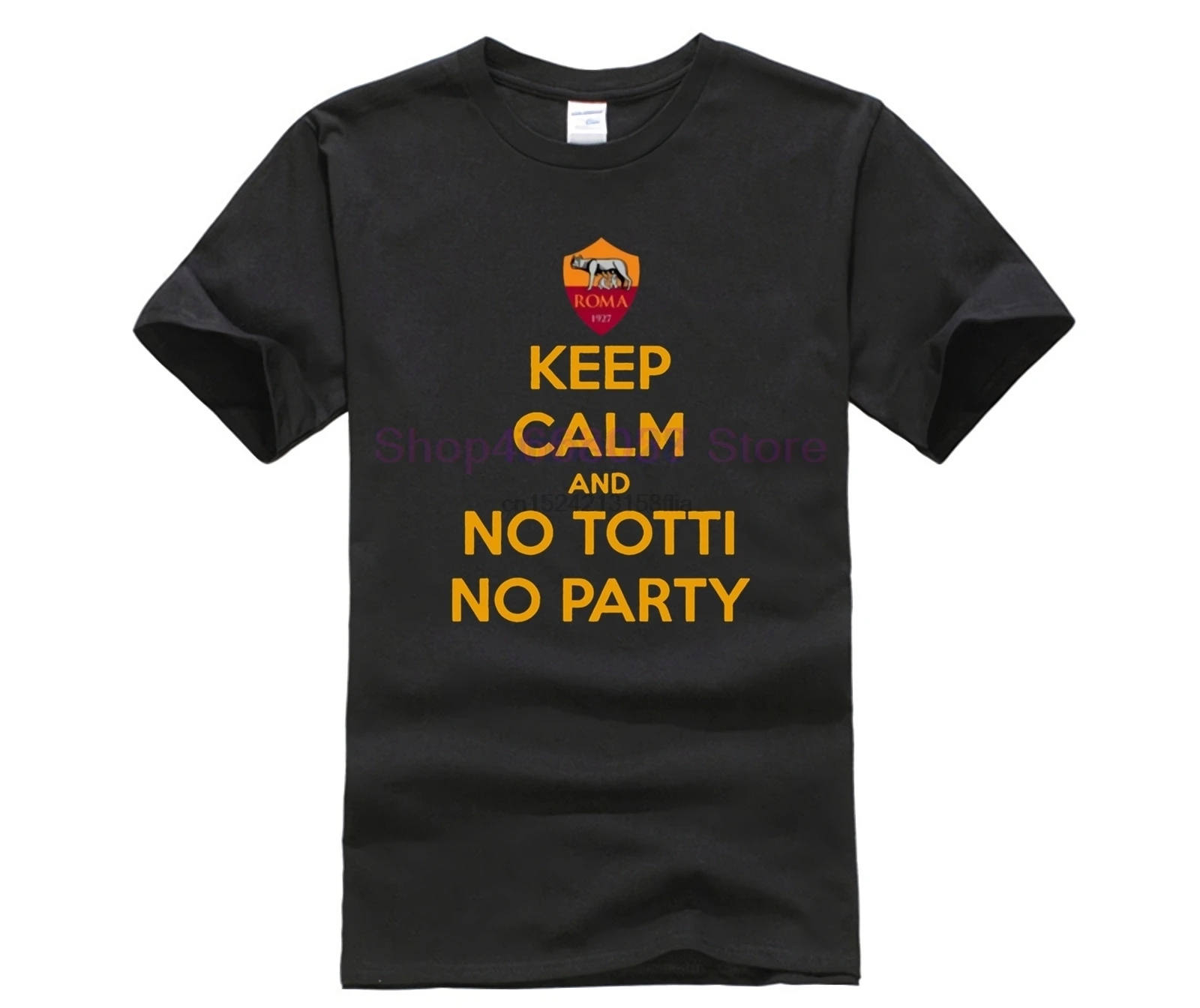 Футболка AS Roma Totti мужская с надписью Keep Calm стильная тенниска в стиле хип хоп
