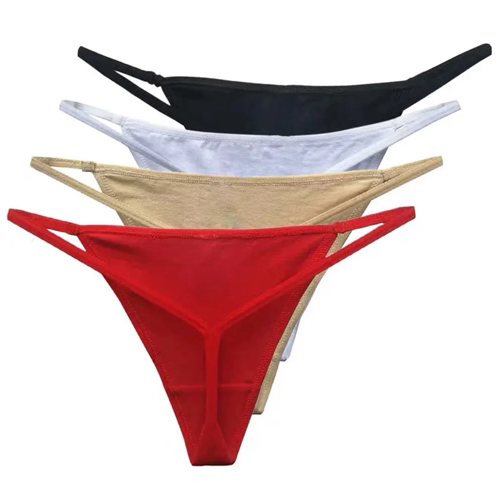 

1PC Cotton Panties Thongs Sexy Women Underwear Low Waist G-Strings Female Seamless Sexy Panties V-String